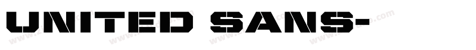 United Sans字体转换
